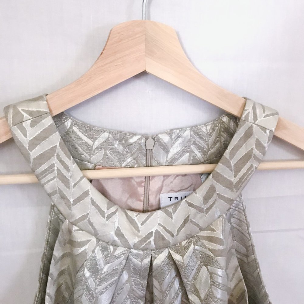 trina turk // silver patterned halter dress - Picture 4 of 6
